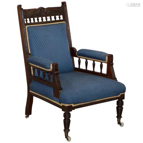 Mahognay Wood Armchair Victorian