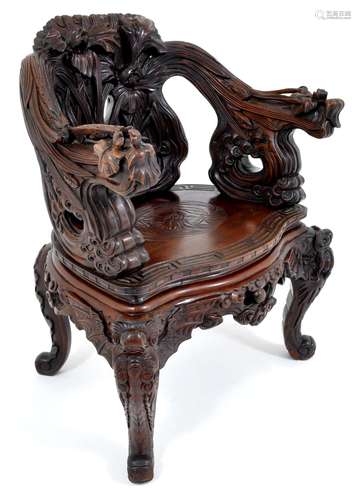 Chinese Rosewood ArmChair Qing