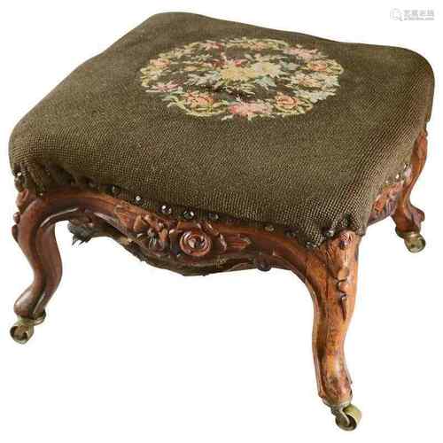 Fruitwood Seat Stool Louis XV