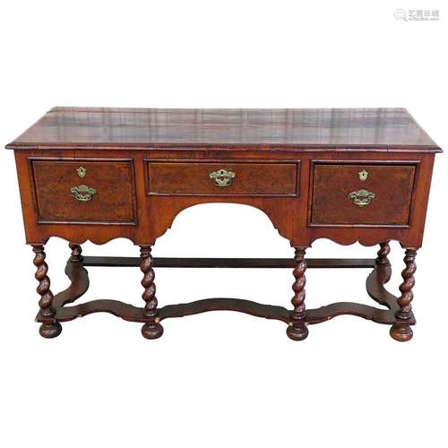 Mahogany Wood Sideboard William And Mary