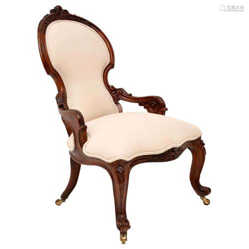 Walnut Wood Victorian Chair English