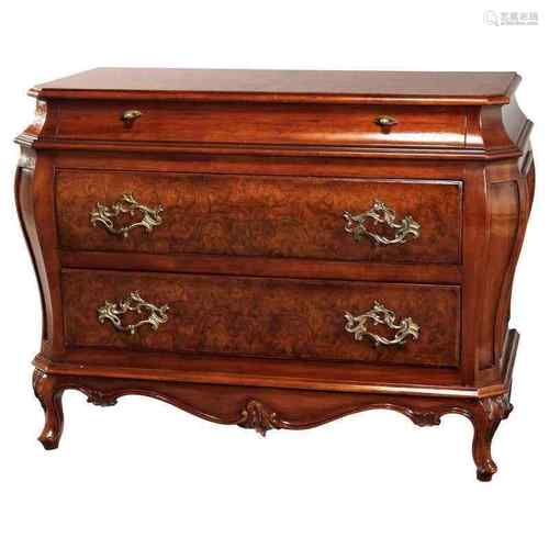 Mahogany Wood Chest Louis XVI