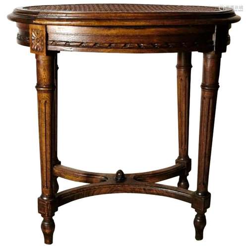 Oak Wood Stool Stand Louis XVI