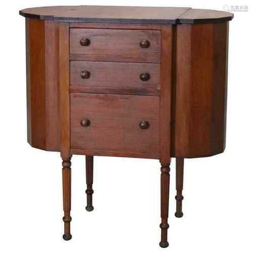 Mahogany Wood Sewing Stand American