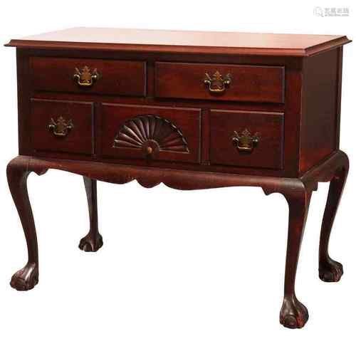 Mahogany Wood And Metal Lowboy American