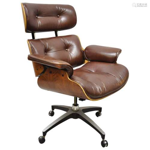 Walnut And Metal Lounge Chair Eames