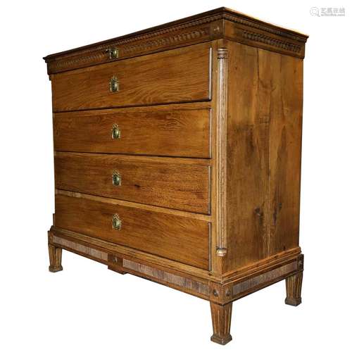 Oak Wood Chest Drawers