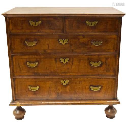 Walnut Wood Chest William And Mary
