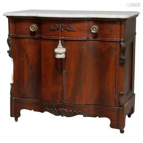 Rosewood And Marble Chest French