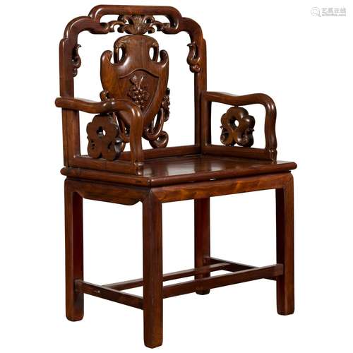 Chinese Rosewood ArmChair Qing