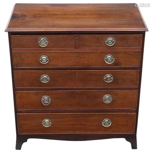 Elm Wood And Bronze Chest American