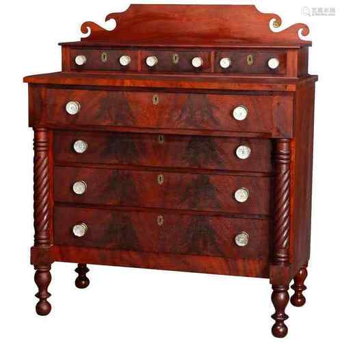 Mahogany Wood Chest American