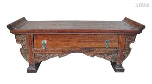 Chinese Huanghuali Wood Desk Qing