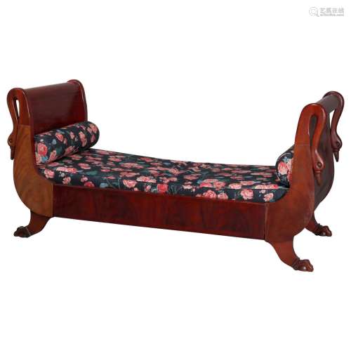 Mahogany Wood And Upholstery DayBed