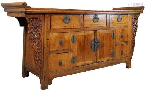 Chinese Huanghuali Wood Sideboard Qing