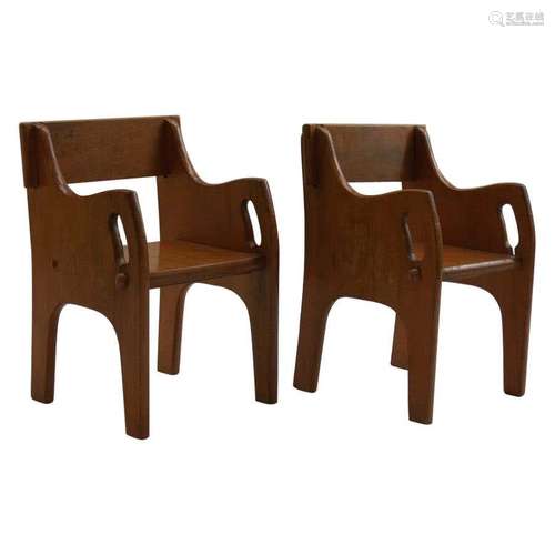 Beech Wood Childs Chair Pair Hans J Wenger