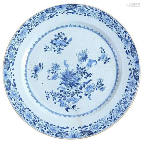 Chinese Blue And White Porcelain Plate