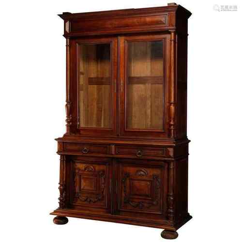 Walnut Wood Cupboard Louis XVI