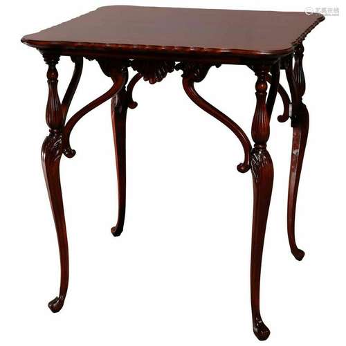 Mahogany Wood Table Stand Louis XV