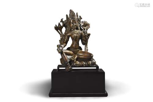 An alloy copper tara statue