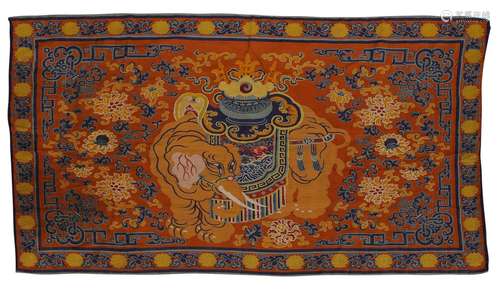 A piece of elephant k'o-ssu wallhanging