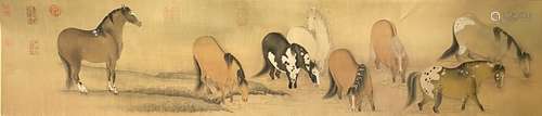 A Chinese scroll painting, Hangan mark