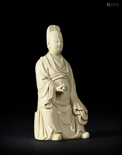 A Dehua kiln porcelain figurine