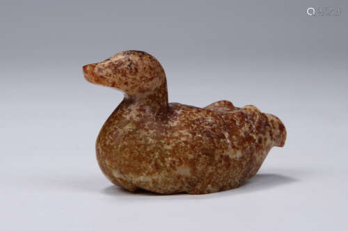 Ancient Jade Duck Ornament