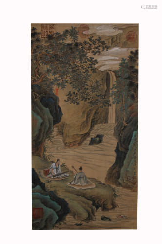 Tang Yin, Lanscape and Figure Painting