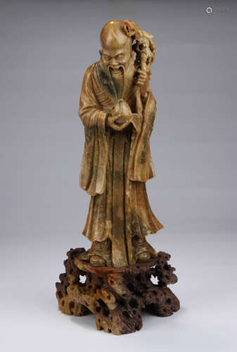 Qing Dynasty, Shou Shan Longlivety Figure