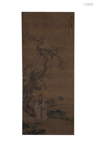 Liu Song Nian, Figure and Landscape Painting on Silk