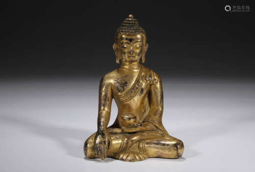 Gilt Bronze Buddha Statue