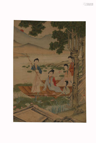 Jiao Bing Zhen, Lady Painting