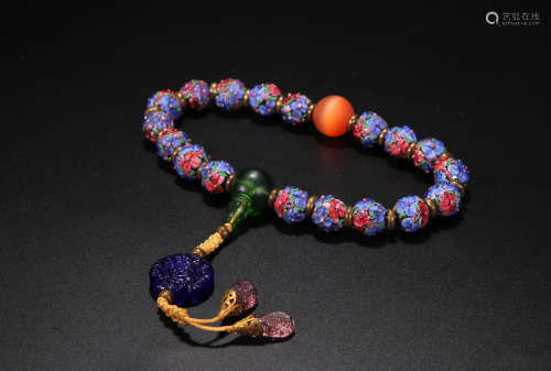 Coloured glaze The beads