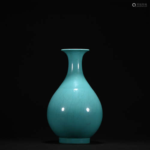 藍釉玉壺春瓶