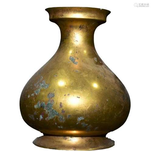 Chinese Gilt Bronze Vase Ming Dynasty