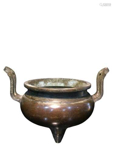 Chinese Bronze Ware Incense Burner Yongzheng Mark