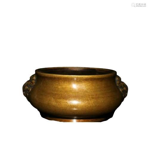 Chinese Bronze Incense Burner Qianlong Mark