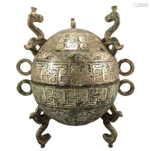 Chinese Bronze Ware Tripod Censer Ming Dynasty