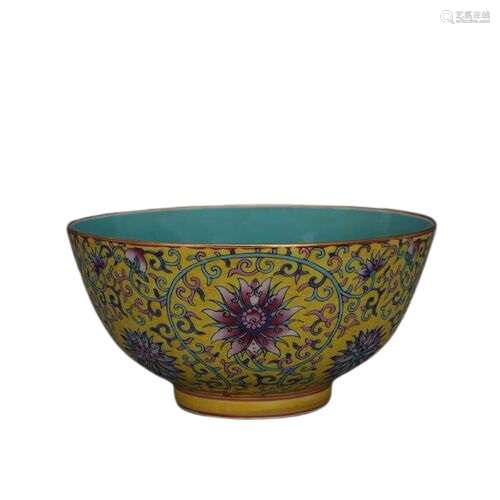 Chinese Famille Rose Porcelain Bowl Yongzheng Mark