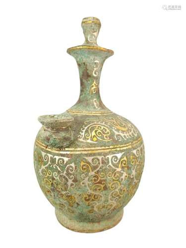 Chinese Silver And Bronze Vase Ming Dynasty