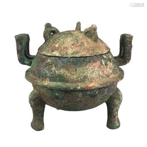 Chinese Bronze Tripod Censer Ming Dynasty