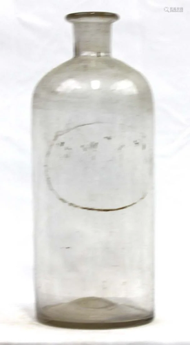 Italian Circa 1750 Glass Liquor Bottle