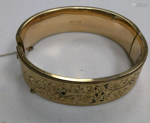 Gold Field Bangle