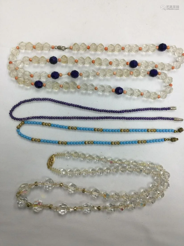 Four Beaded Necklace