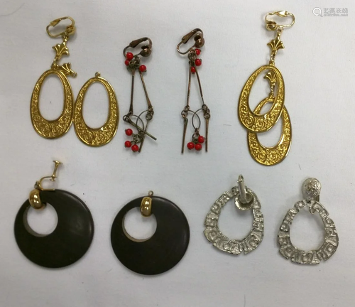 Four (4) Pairs of Earrings