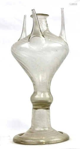 17th Century Glass Rosewater sprinkler, Catalonia