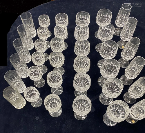 Set 36 Pc. of Bleikristall Crystal West Germany Glasses