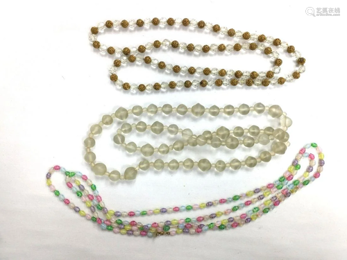 Three Beaded Necklace