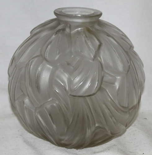 French Glass Vase by Carrillo